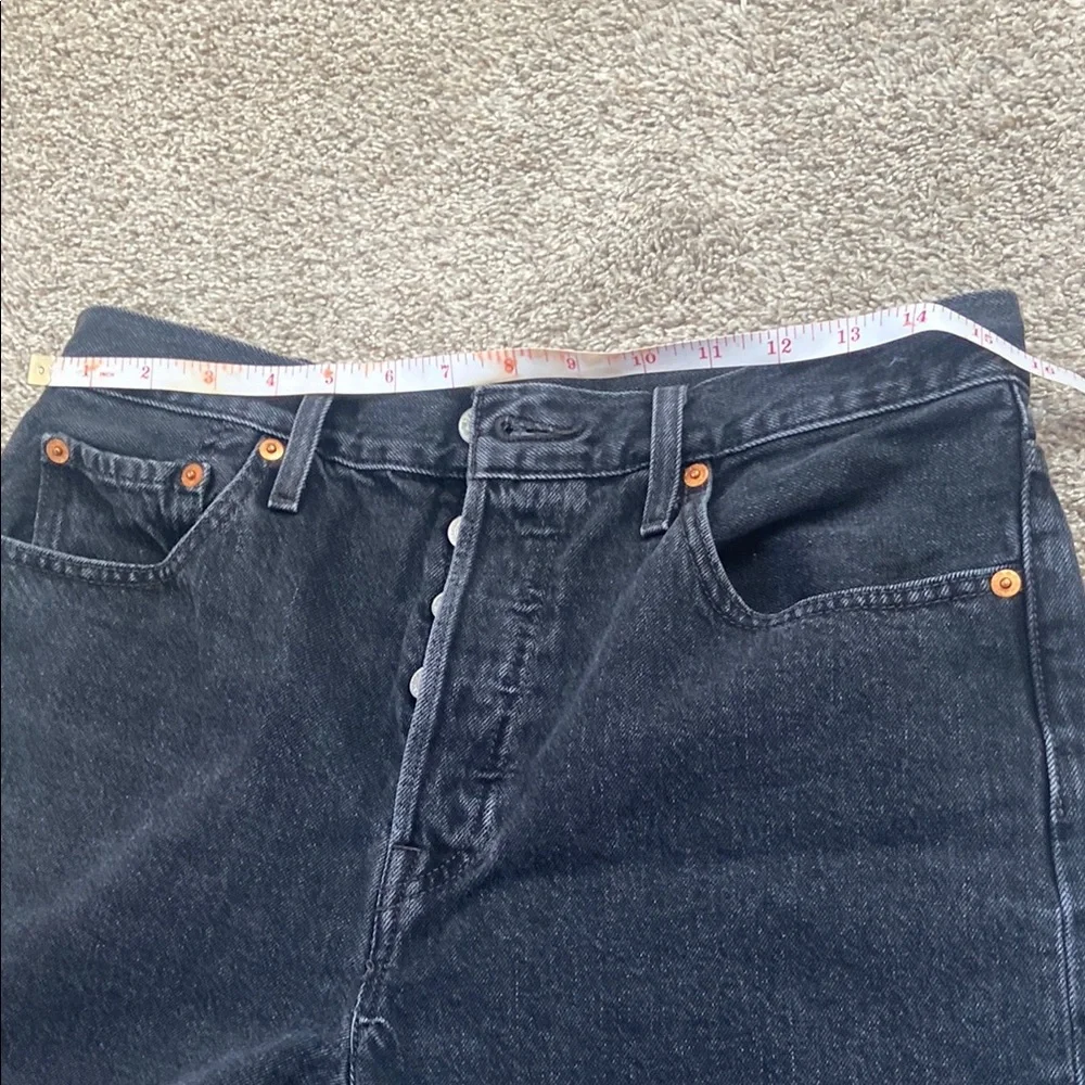 Levi's Black Denim Shorts - Picture 9 of 13